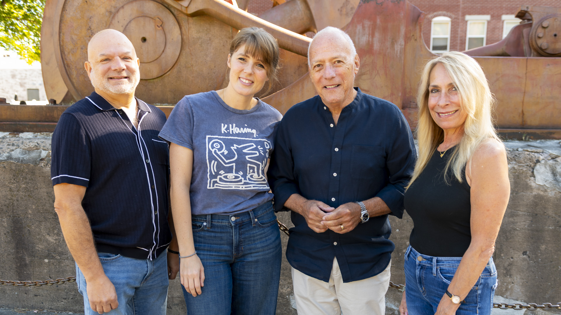 The four artists featured in the Four Spokes exhibition at Flywheel Gallwry